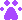 Violet Cat Paw Print Bullet
